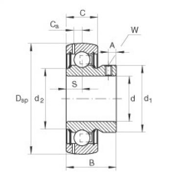 FAG cari bearing murah nsk Radial insert ball bearings - GAY60-XL-NPP-B