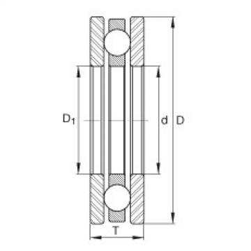 FAG fag 3305 bearing Axial deep groove ball bearings - 4461