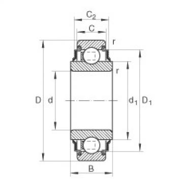 FAG ntn 6003z bearing dimension Radial insert ball bearings - 203-XL-KRR-AH02