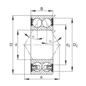 FAG distributor of fag bearing in italy Angular contact ball bearings - 3304-BD-XL-2HRS-TVH
