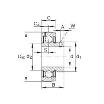 FAG elges 618 10y Radial insert ball bearings - GAY010-NPP-B-AS2/V