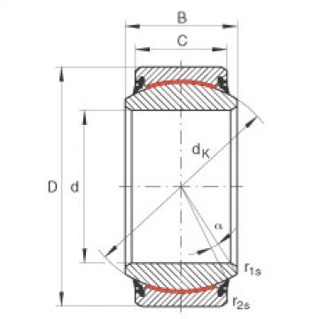 FAG bearing nachi precision 25tab 6u catalog Radial spherical plain bearings - GE160-UK-2RS