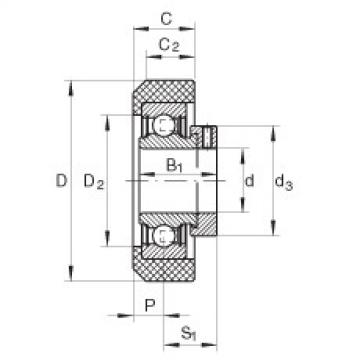 FAG nsk bearing series Radial insert ball bearings - RCRB25/57-XL-FA106