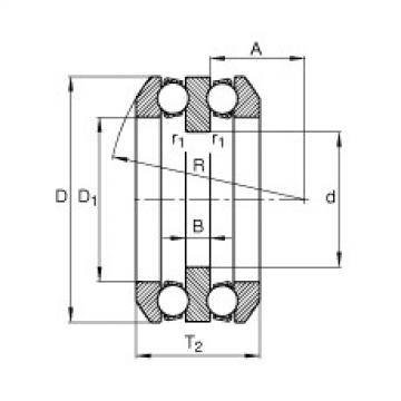 FAG bearing size chart nsk Axial deep groove ball bearings - 54307 + U307