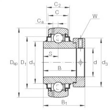 FAG skf bearings rotorua Radial insert ball bearings - GE45-XL-KLL-B