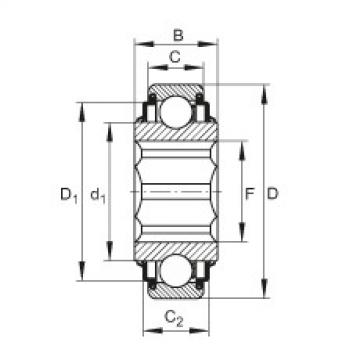 FAG bearing nachi precision 25tab 6u catalog Self-aligning deep groove ball bearings - SK100-206-KRR-AH11