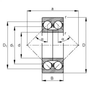 FAG bearing nachi precision 25tab 6u catalog Angular contact ball bearings - 3320-DA-MA