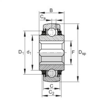 FAG ina fag bearing Self-aligning deep groove ball bearings - GVKE30-211-KTT-B-AS2/V