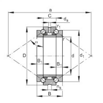 FAG bearing size chart nsk Axial angular contact ball bearings - 234428-M-SP