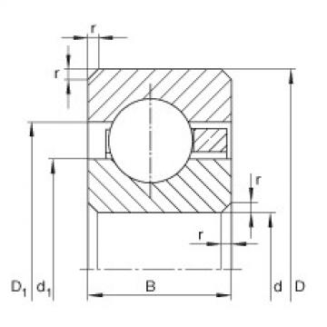 FAG 7218 b mp fag angular contact bearing 90x160x30 Thin section bearings - CSCD100