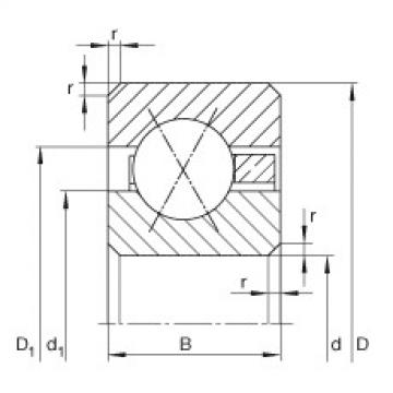 FAG 7218 b mp fag angular contact bearing 90x160x30 Thin section bearings - CSXB045