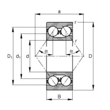 FAG bearing mcgill fc4 Angular contact ball bearings - 3319-M
