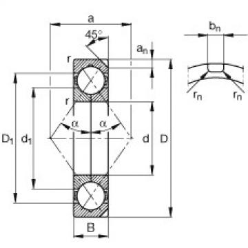 FAG rolamento f6982 Four point contact bearings - QJ1021-N2-MPA