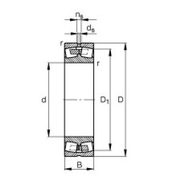 spherical roller bearing axial load 240/530-B-MB FAG