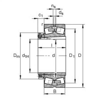 Spherical Roller Bearings 23188-K-MB + H3188-HG FAG