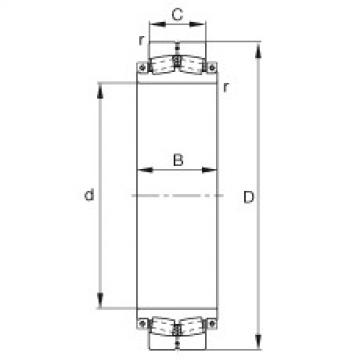 FAG bearing table ntn for solidwork Spherical roller bearings - 239SM600-MA