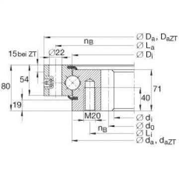 FAG wheel hub bearing unit timken for dodge ram 1500 2000 Four point contact bearings - VSI250855-N