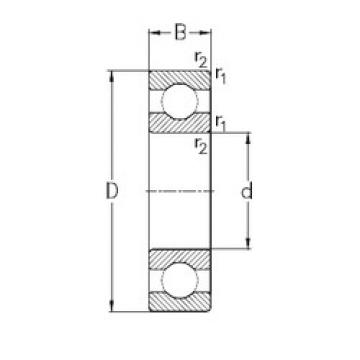 Bearing catalog 61806 NKE