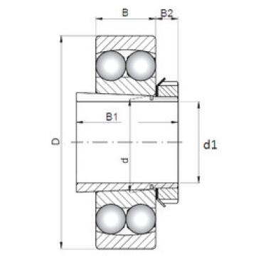 Self-Aligning Ball Bearings 1211K+H211 ISO