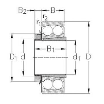 Self-Aligning Ball Bearings 2212-K+H312 NKE