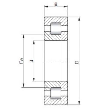 cylindrical bearing nomenclature NUP3319 ISO