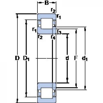 thrust ball bearing applications NUP 224 ECJ SKF