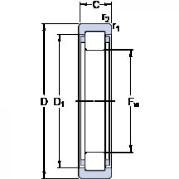 cylindrical bearing nomenclature RNU 208 ECP SKF