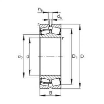 spherical roller bearing axial load 24026-E1 FAG