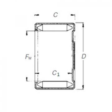 needle roller thrust bearing catalog DLF 18 16 Timken