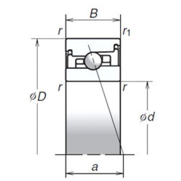 angular contact thrust bearings 35BER20XV1V NSK