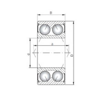 angular contact thrust bearings 3208 ZZ ISO