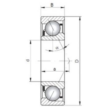 angular contact ball bearing installation 7303 B ISO