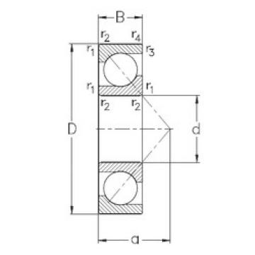 Angular Contact Ball Bearings 7202-BECB-TVP NKE