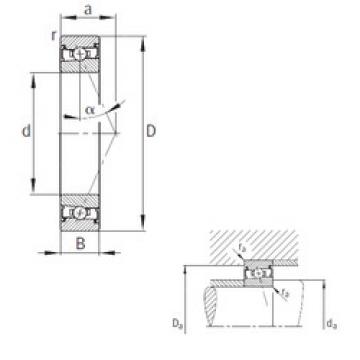 angular contact ball bearing installation HSS7003-E-T-P4S FAG