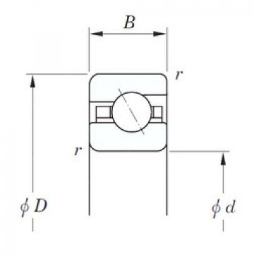 angular contact ball bearing installation KBA040 KOYO