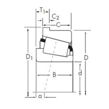 tapered roller dimensions bearings 745A/742-B Timken