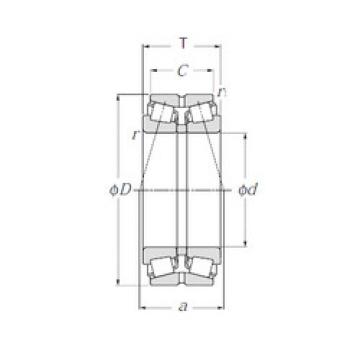 tapered roller dimensions bearings 413038E1 NTN