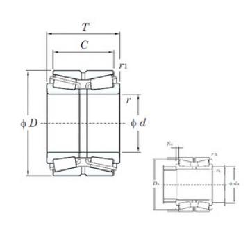 tapered roller dimensions bearings 46234A KOYO