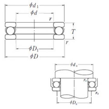 thrust ball bearing applications 51316 NSK