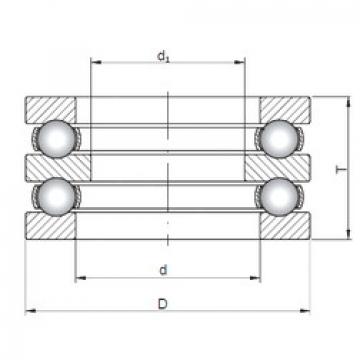 thrust ball bearing applications 52207 ISO