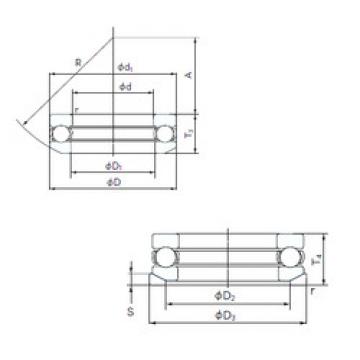 thrust ball bearing applications 53307U NACHI