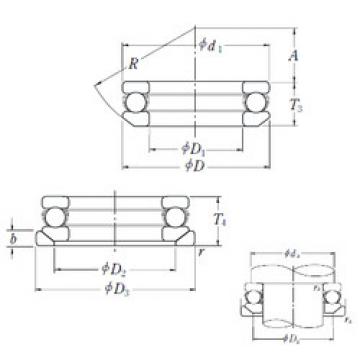 thrust ball bearing applications 53208U NSK