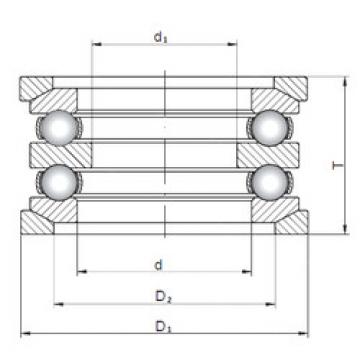 thrust ball bearing applications 54204U+U204 CX