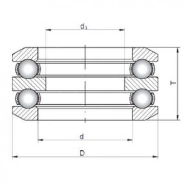 thrust ball bearing applications 54209 ISO