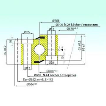 thrust ball bearing applications EB1.22.0758.201-1SPPN ISB