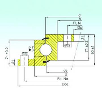 thrust ball bearing applications NBL.30.1155.201-2PPN ISB