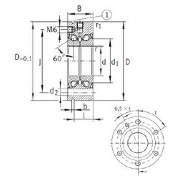 thrust ball bearing applications ZKLF1560-2Z INA