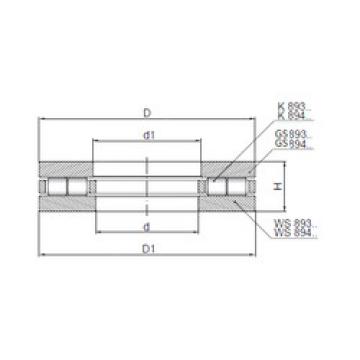 thrust ball images bearings 89306 ISO