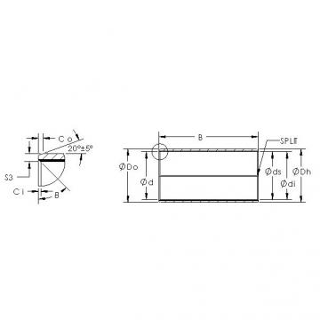 plain bushings bearings AST850SM 2840 AST