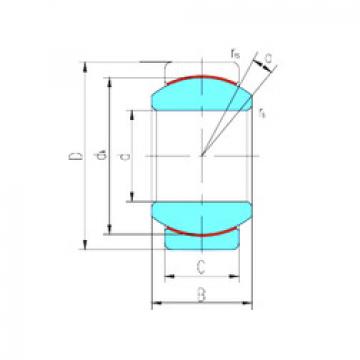 plain bushings bearings GE17ET-2RS LS